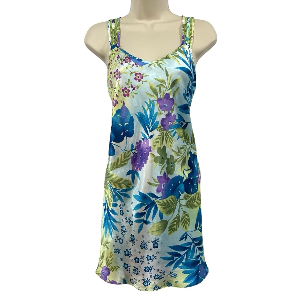 Y2K Vintage Floral Slip Dress Chemise - Picture 8 of 8